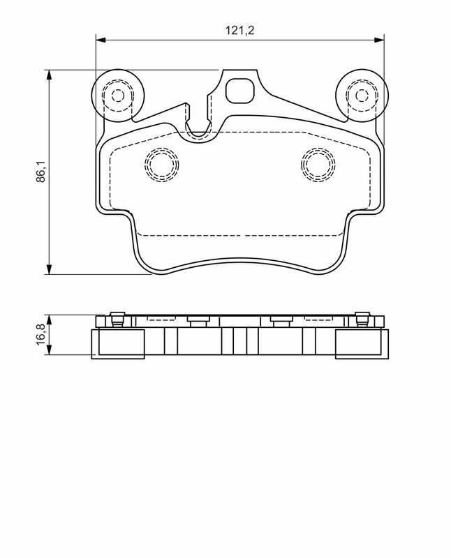 Piduriklotsi komplekt, ketaspidur, BOSCH 0 986 494 567