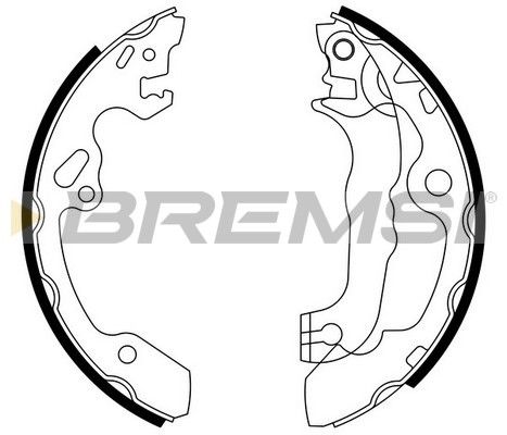 Комплект гальмівних колодок, Bremsi GF0238