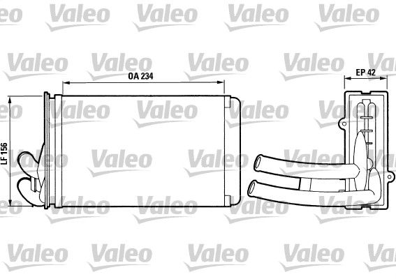 VALEO Kachelradiateur, interieurverwarming 812012