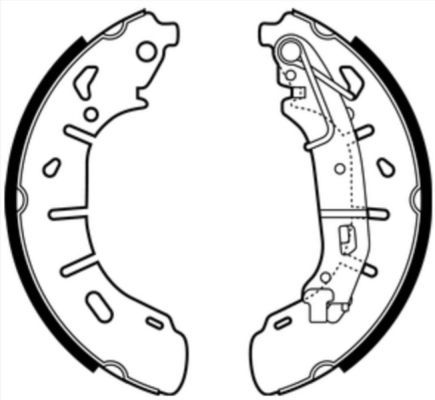 ABE C0F034ABE Brake Shoe Set