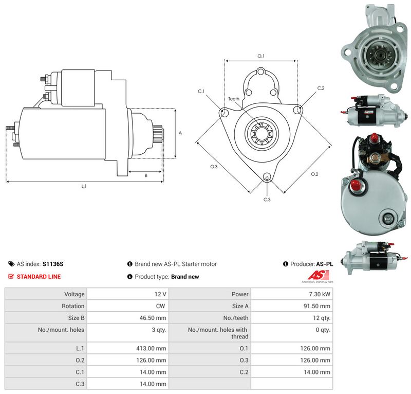 AS-PL S1136S Starter