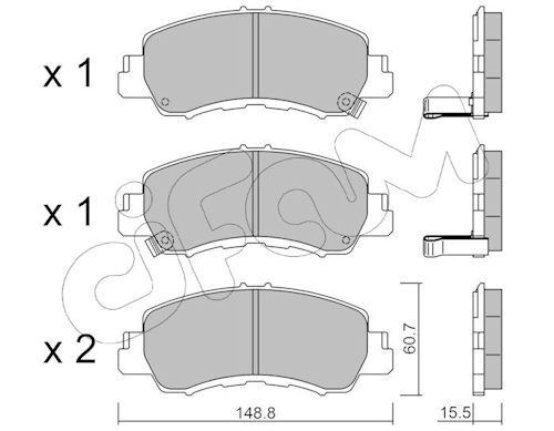 Set placute frana,frana disc 822-1239-0 CIFAM