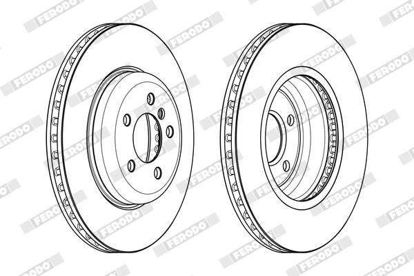 FERODO Disque de frein DDF2047C-1