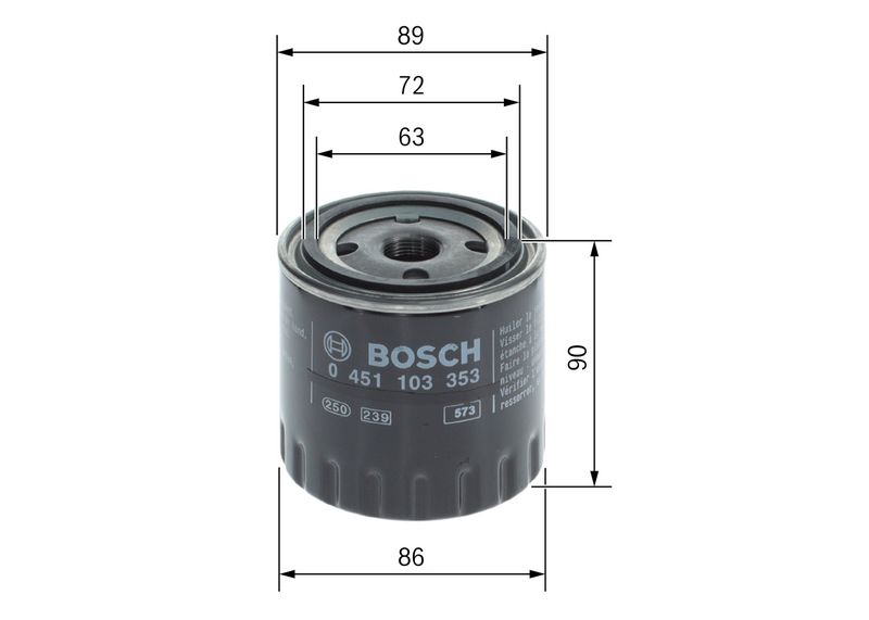 маслен филтър BOSCH