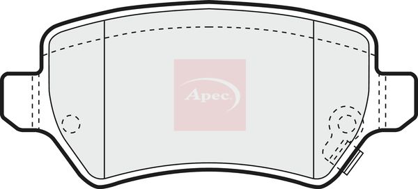 APEC Brake Pad Set, disc brake PAD1286