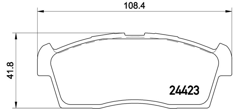 BREMBO P54049 Brake Pad Set, disc brake