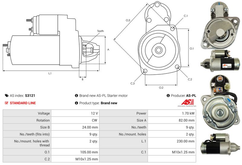 AS-PL S3121 Starter