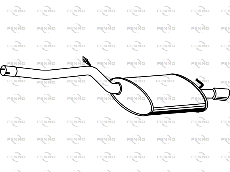FENNO P11015 - Rear Silencer