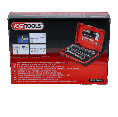 Padrunvõtmete komplekt, KS TOOLS 918.3050
