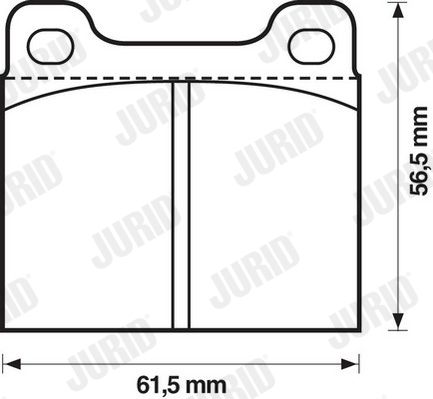 JURID 571279J Brake Pad Set, disc brake