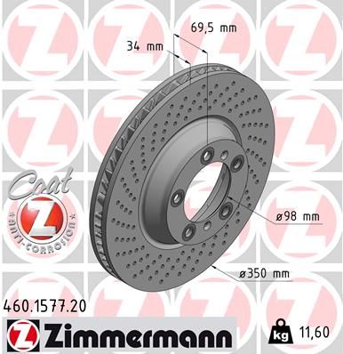 Disc frana 460.1577.20 ZIMMERMANN