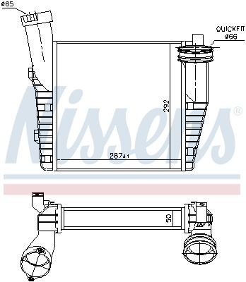 NISSENS 96688 Charge Air Cooler