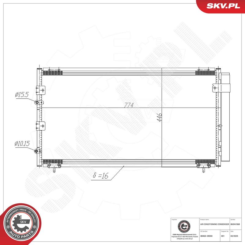 Kondensaator, kliimaseade, ESEN SKV 86SKV368