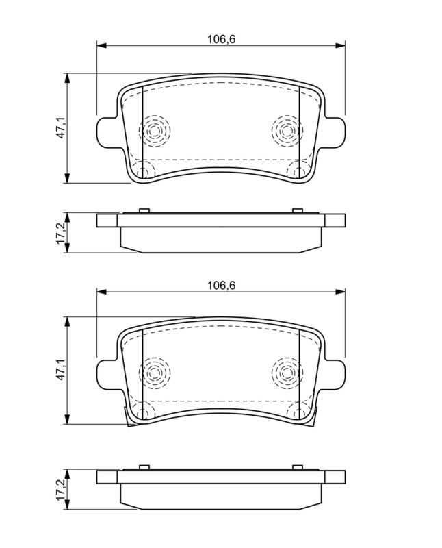 Set placute frana,frana disc 0 986 494 297 BOSCH