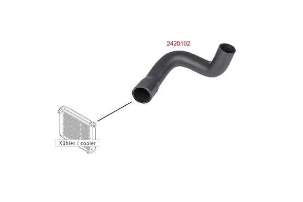 METZGER AUTOTEILE 2420102 Radiator Hose
