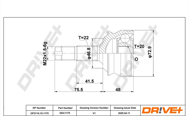 Set articulatie, planetara DP2110.10.1175 Dr!ve+