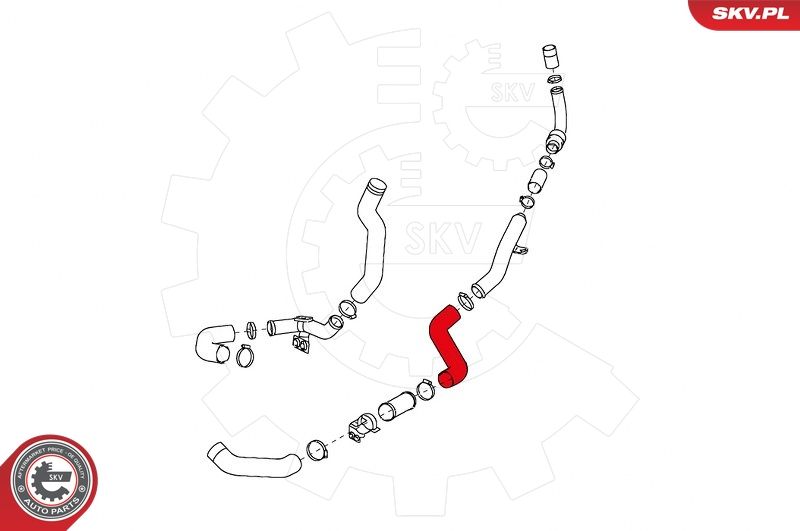 ESEN SKV 24SKV985 Charge Air Hose