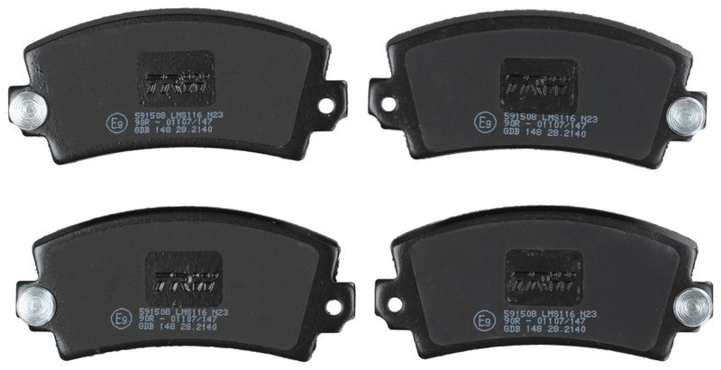 TRW GDB148 Brake Pad Set, disc brake