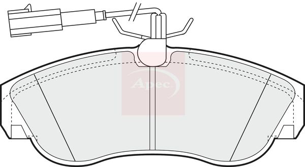 APEC Brake Pad Set, disc brake PAD1206