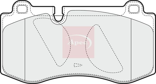 APEC Brake Pad Set, disc brake PAD1561