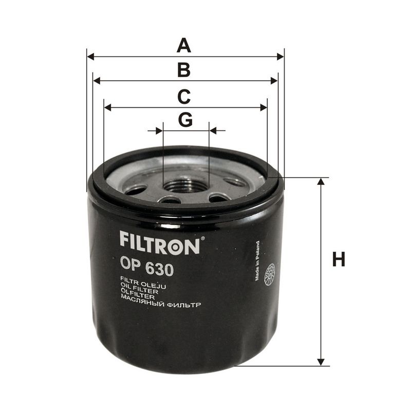 Õlifilter, FILTRON OP 630