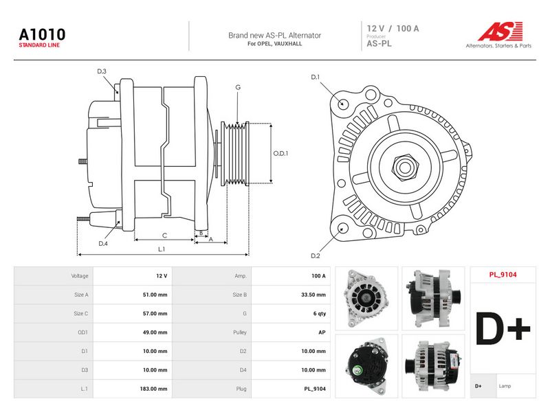 Generaator, AS-PL A1010