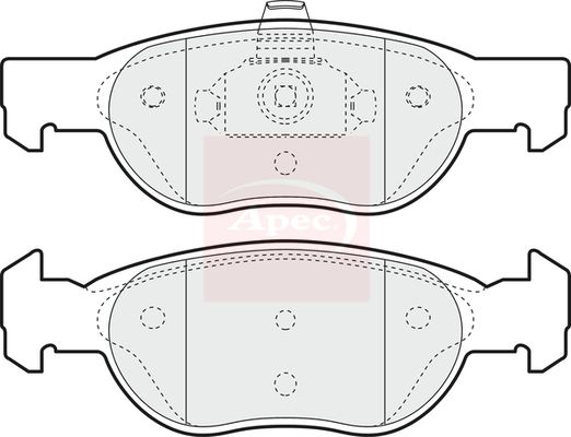APEC Brake Pad Set, disc brake PAD1142