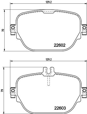 Комплект гальмівних накладок, дискове гальмо, Hella 8DB355039-221