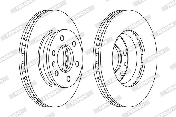 FERODO Disque de frein FCR310A