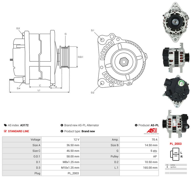 Generaator, AS-PL A3172