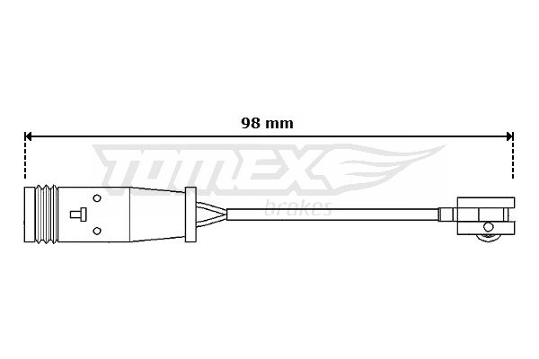 TOMEX Brakes figyelmezető kontaktus, fékbetétkopás TX 30-64