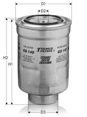 TECNECO FILTERS Üzemanyagszűrő GS140