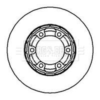 BORG & BECK féktárcsa BBD5098