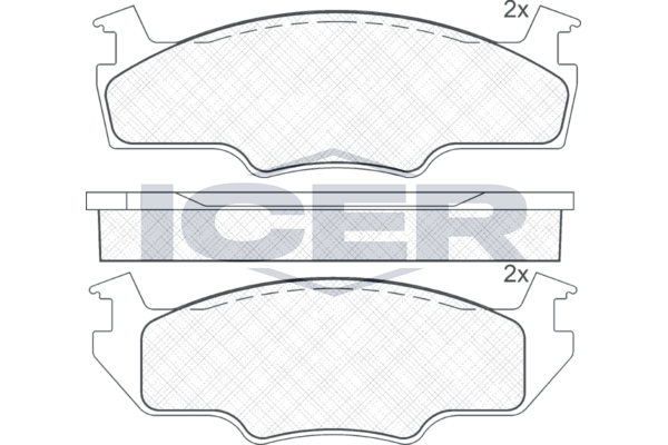 ICER 180334 - Brake Pad Set, disc brake