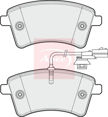 APEC Brake Pad Set, disc brake PAD1900