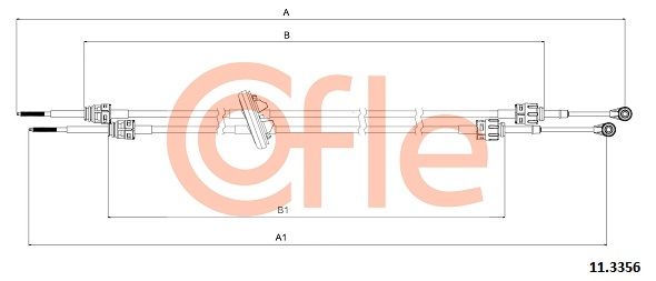 Тросовий привод, коробка передач, Cofle 11.3356