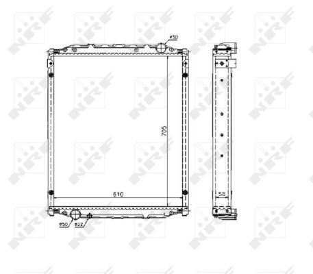 NRF 51604 Radiator, engine cooling