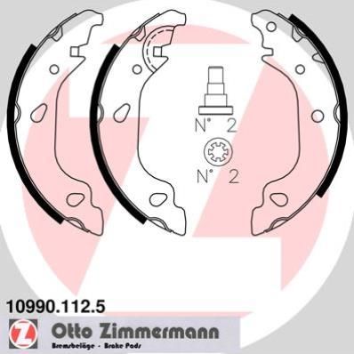 комплект спирачна челюст ZIMMERMANN