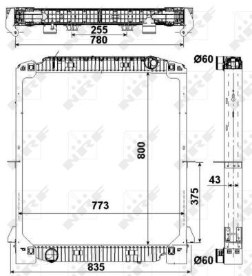 NRF 549567 Radiator, engine cooling