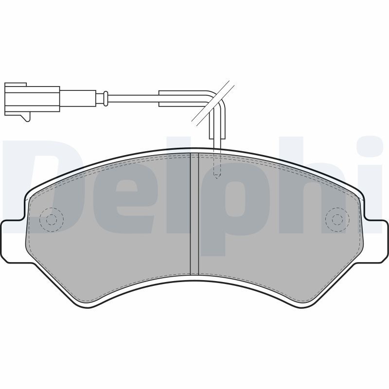 DELPHI FIAT тормозов.колодки передний Ducato,Citroen Jumper 1600-2000kg 06-