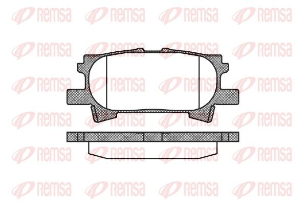 REMSA LEXUS тормозные колодки дисковые RX300 03- задн.