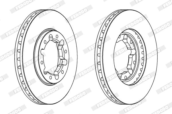 FERODO DDF1552C-1 Brake Disc
