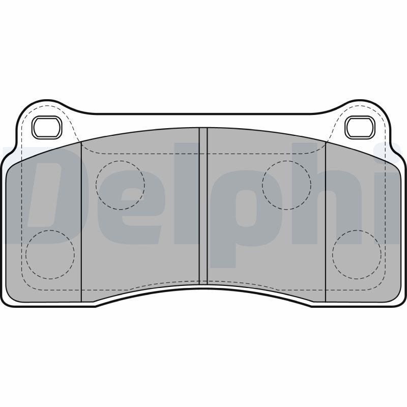 Комплект гальмівних накладок, дискове гальмо, Delphi LP2113