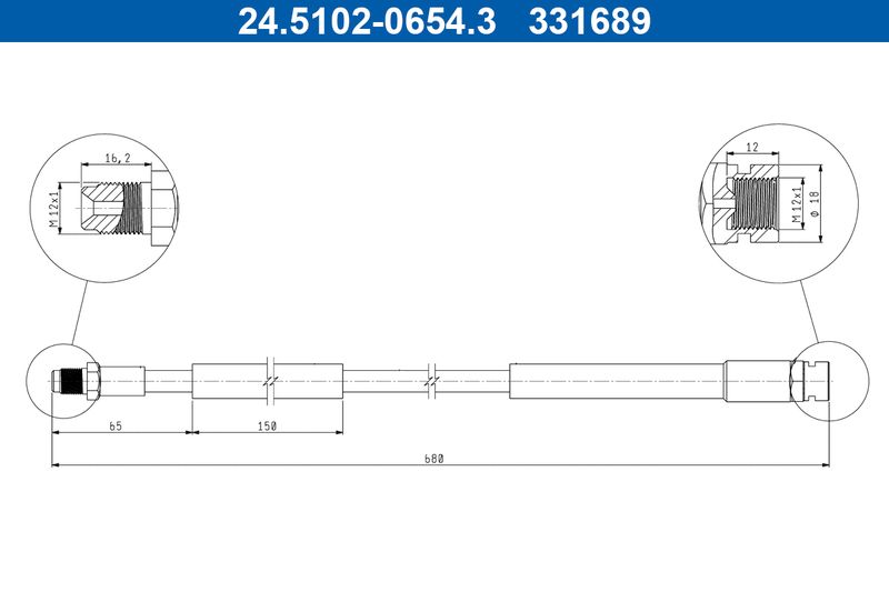 Pidurivoolik, ATE...