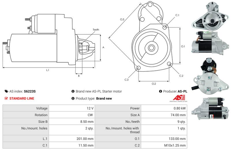 AS-PL S6223S Starter