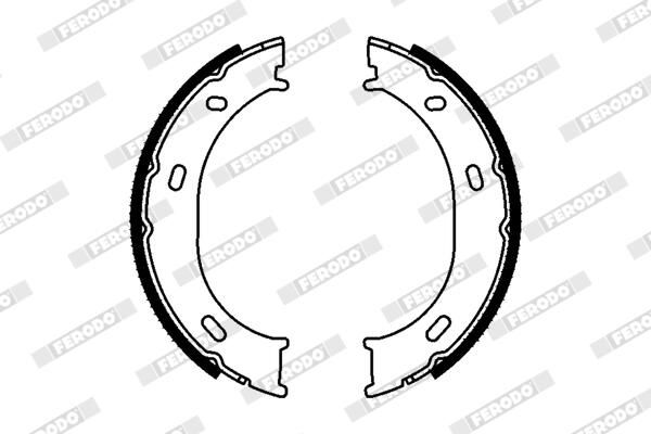 FERODO FSB624 Brake Shoe Set, parking brake