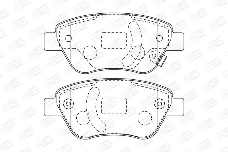 CHAMPION Plaquettes de frein à disque 573204CH