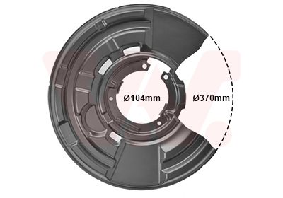 Защита диска тормозного (заднего) (R) на M2, M3, M4, M5, Seria 1, Seria 2, Seria 3, Seria 4