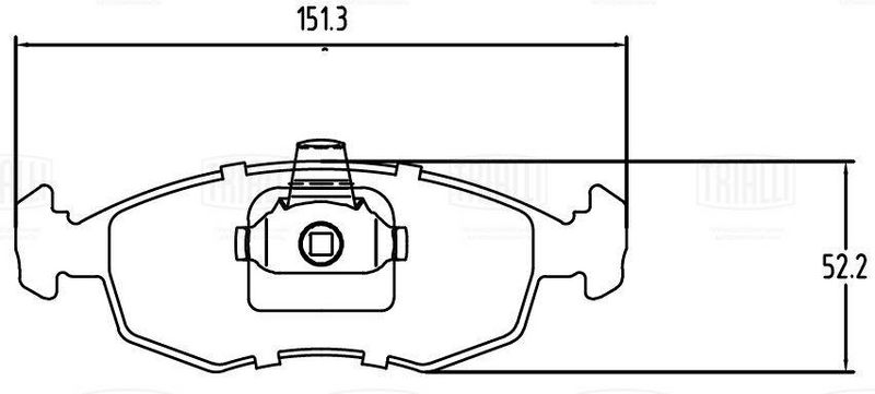 TRIALLI PF2289 Brake Pad Set, disc brake