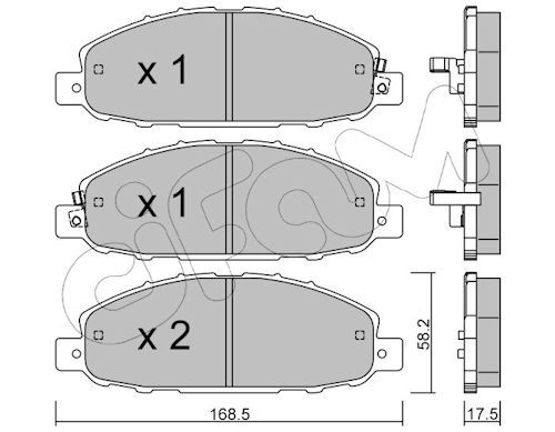 Set placute frana,frana disc 822-904-0 CIFAM